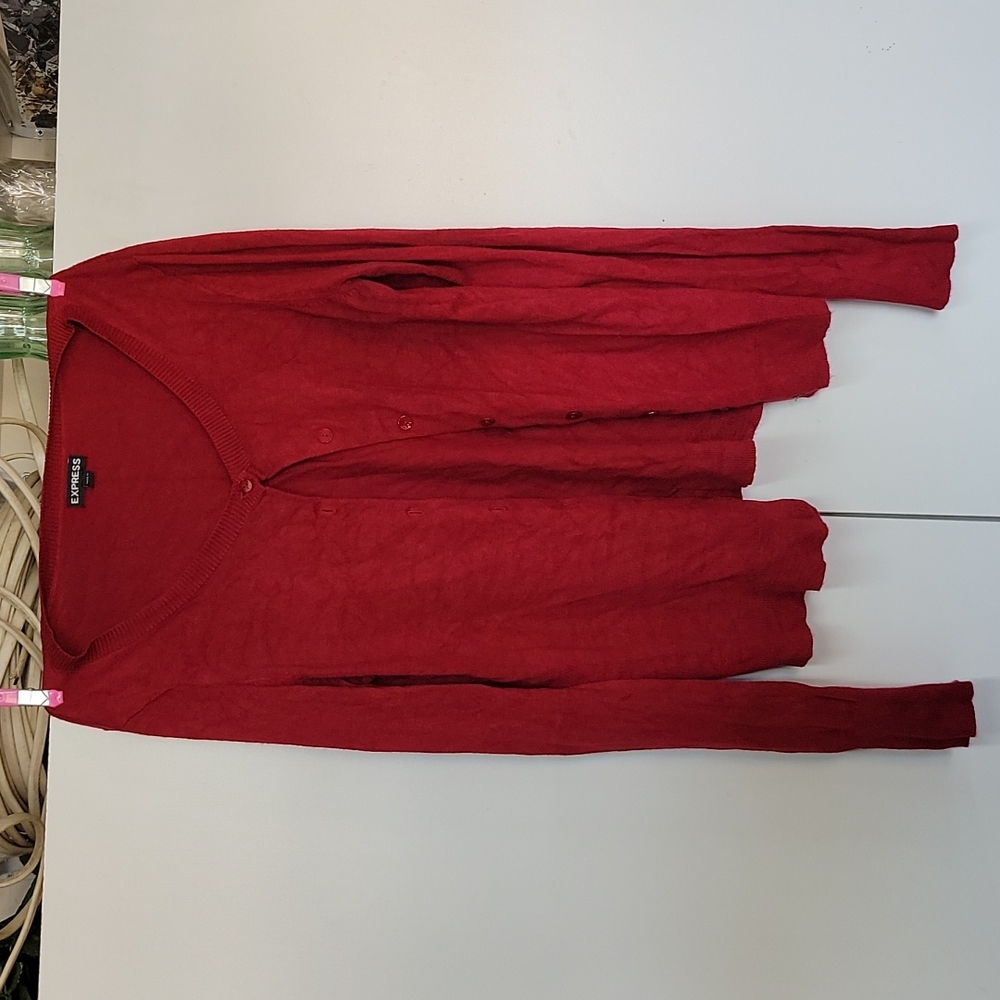 Express women's button up sweater size m